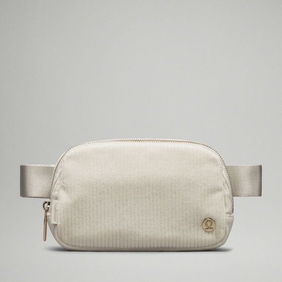 lululemon athletica Handbags - NEW LULULEMON EVERYWHERE BELT BAG CORDUROY BONE/GOLD
